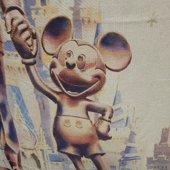 Disney Throw Blanket - Walt Disney World 50th Anniversary Woven Castle - Picture 5 of 9